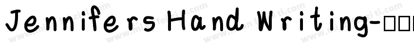 Jennifers Hand Writing字体转换